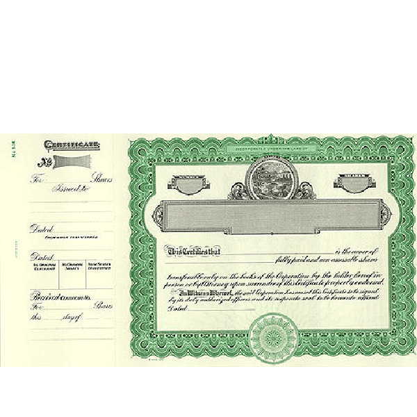 Incorporate in Ohio? Formalize each shared record your company sells. Get custom Stock Certificates online. We'll print and ship. Distribute beautifully lithographed paper objects by Goes.