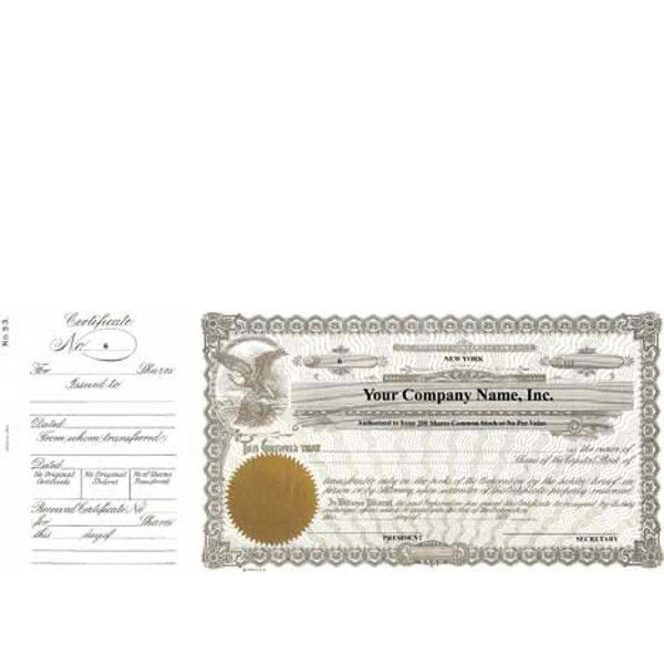 Need stock certificates with shares each & capital text? A team of business professionals will print decreased-size, long form templates to also include your company's details.