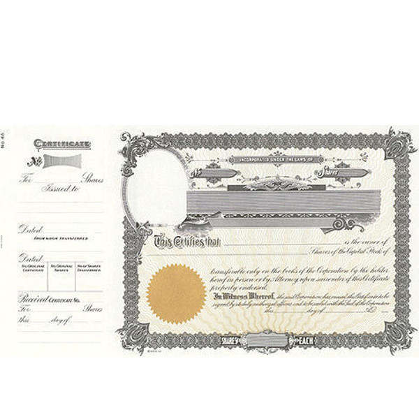 Incorporated? Formalize each sold shared record. Long Form Stock Certificate Templates contain space for a Company Logo. Ship blank paper templates direct to your doorstep.